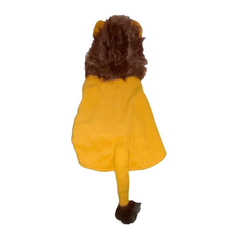 NWT Top Paw Lion Coat Outerwear Costume Faux Fur Tail Halloween Party Dog M
